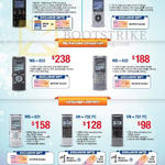 Voice Recorders Digital LS-14, DM-650, WS-832, WS-833, WS-831, VN-732 PC, VN-731 PC