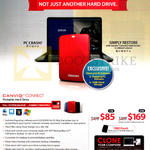 External Hard Disk Drives Canvio Connect 1TB, 2TB