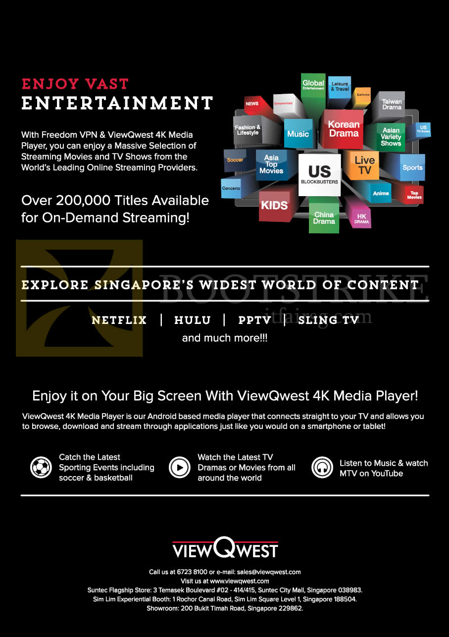 SITEX 2015 price list image brochure of ViewQwest 4K Media Player