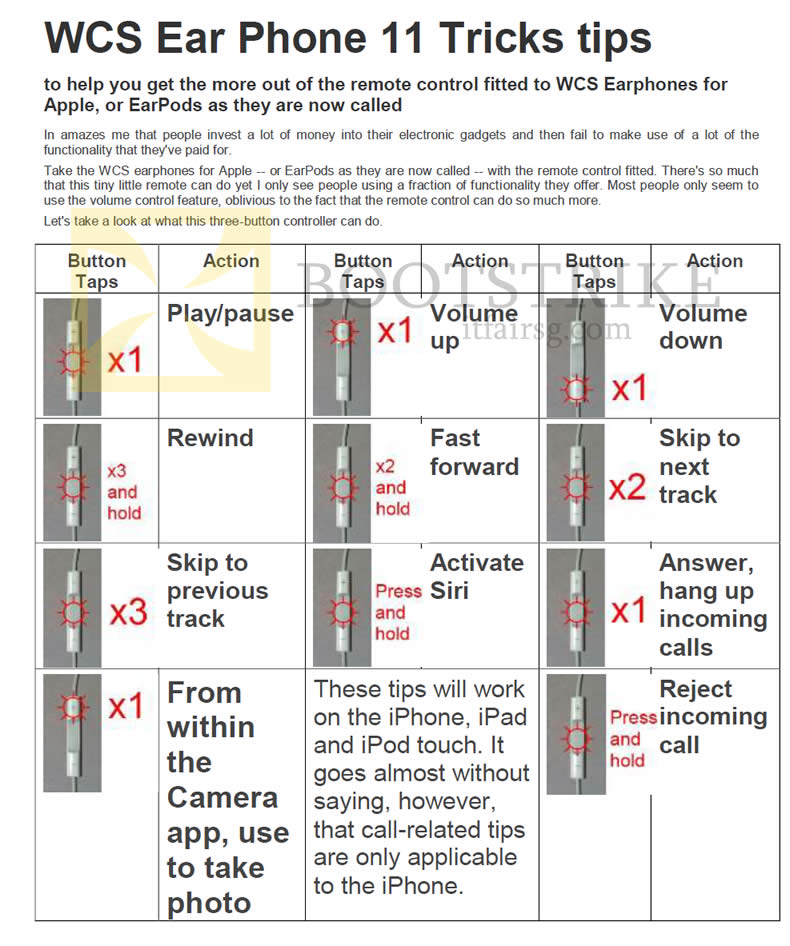 SITEX 2015 price list image brochure of Worldwide Computer Services WCS Ear Phone 11 Tricks Tips