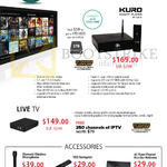 Kuro PP-KSP79 Smart Player, Live TV, Accessories