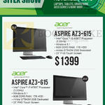 Newstead AIO Desktop PCs, Aspire AZ3-615, Aspire AZ3-615