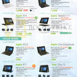 Notebooks Prime Series, Aspire V3-372, TravelMate P446-MG, R5-471T, Switch 11 V, SW5-173, Aspire ES1-331, One Cloudbook, A01-431, R11, R3-131T, One 10, S1002