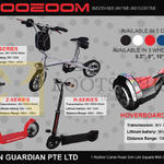 Scooeoom H Series, Y, Z, Hoverboard Series