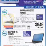 Newstead Notebooks Inspiron 14 5000 5458 5500U, 15 5558 5500U, 5459-650414G-W10, 5559-650124G-W10-SLR