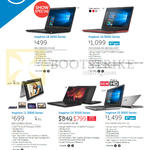 Notebooks Inspiron 3452-N30525SG-W10-Blk, 5459-650414G-W10-Blk, Red, SLR, WH, 3147-N35445SG-W8-SLR, 3458-520452G-W8- Blk, 5559-650124G-W10-SLR