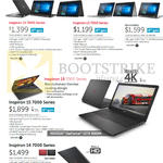 Notebooks Inspiron 7568-65081SG-W10-Blk, 7359-62085SG-W10-SLR, 7359-65082SG-W10-SLR, 7559-670814G-W10-Blk, 7447-472814G-W8-BLK, RED