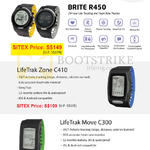 LifeTrak Brite R450 Tracking Heart Rate Monitor, Zone C410, Move C300