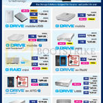 Storage Solutions G Drive Mobile USB, Mobile, Mobile With Thunderbolt, Mini, Ev Raw, Ev ATC, USB, G Raid, Raid Mini