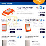 Mobile Storage Rugged Thunderbolt, Mini, Triple, Porsche Design Slim Drive, Mobile Drive