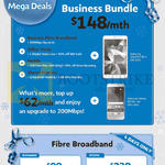 Business Mega Deals, 148.00 Business Bundle, Dynamic Static Fibre Broadband, 50Mbps, 30Mbps