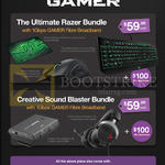 Gamer Ultimate Razer Bundle, Creative Sound Blaster Bundle