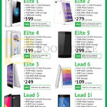 Leagoo Smartphones Elite 1, 2, 4, 5, 3, Lead 6, 5, 1i