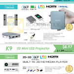 Innovative Projectors K4, K9, X1